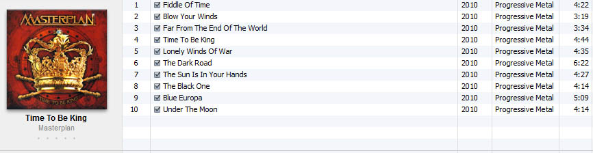 Masterplan - Time To Be King